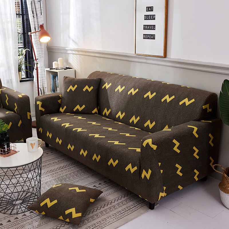 Printed Stretch Non-Slip Sofa Cover