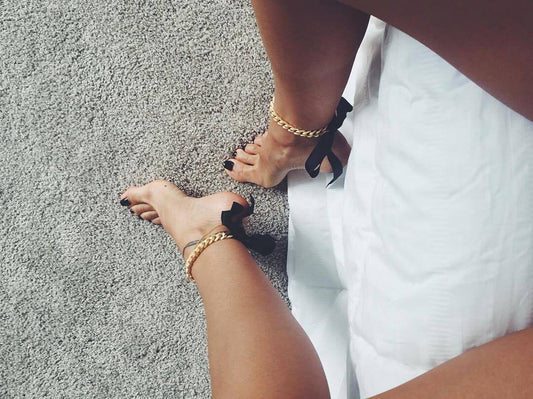 New Satin Ribbon Chain Sexy Beach Anklet Exquisite Valentine's Day Gift Girl