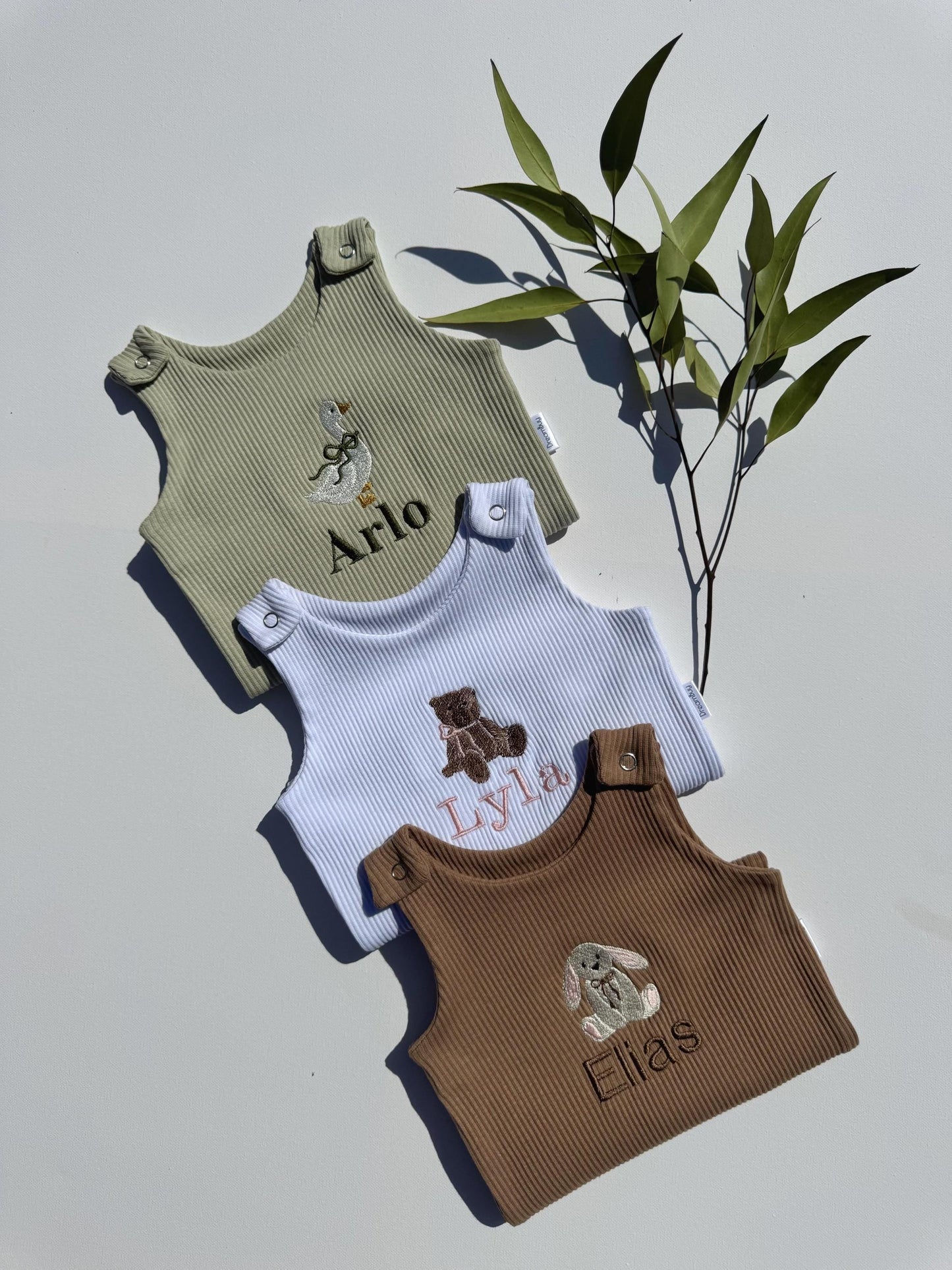 Powder Blue Personalised or Plain Dungarees