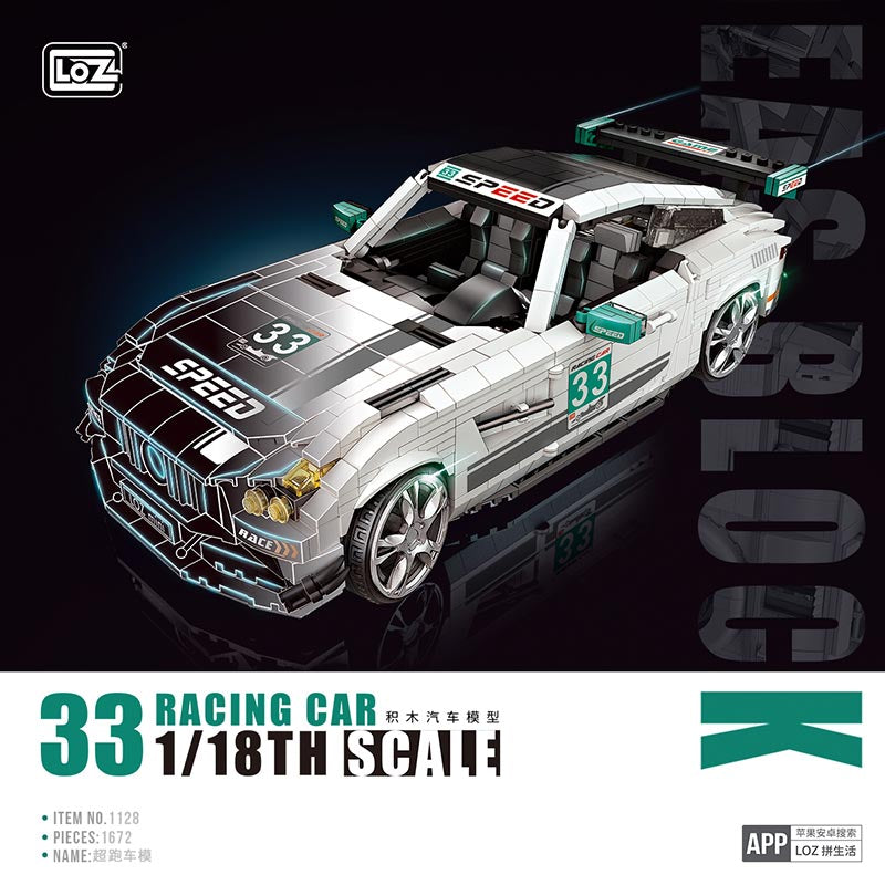 LOZ Racing Car 33 1/18th Scale 1128