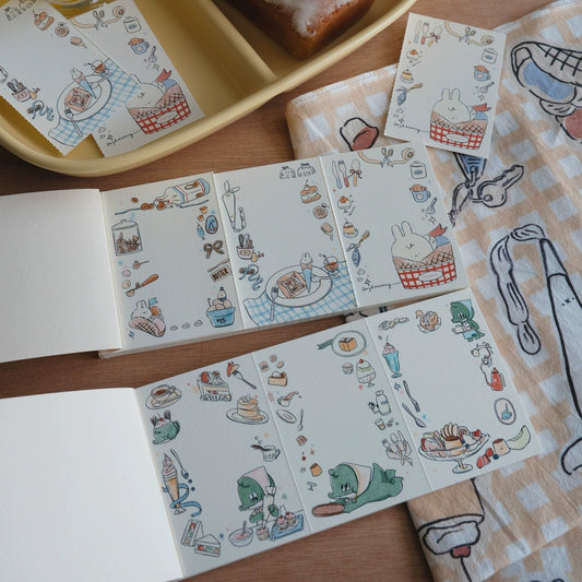 A Gator Life | Lovely Bunny And Crocodile Memo Notepad