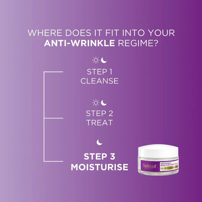 Fade Out Advanced Brightening Anti-Wrinkle Night Cream for Pigmentation & Mature Skin 50ml