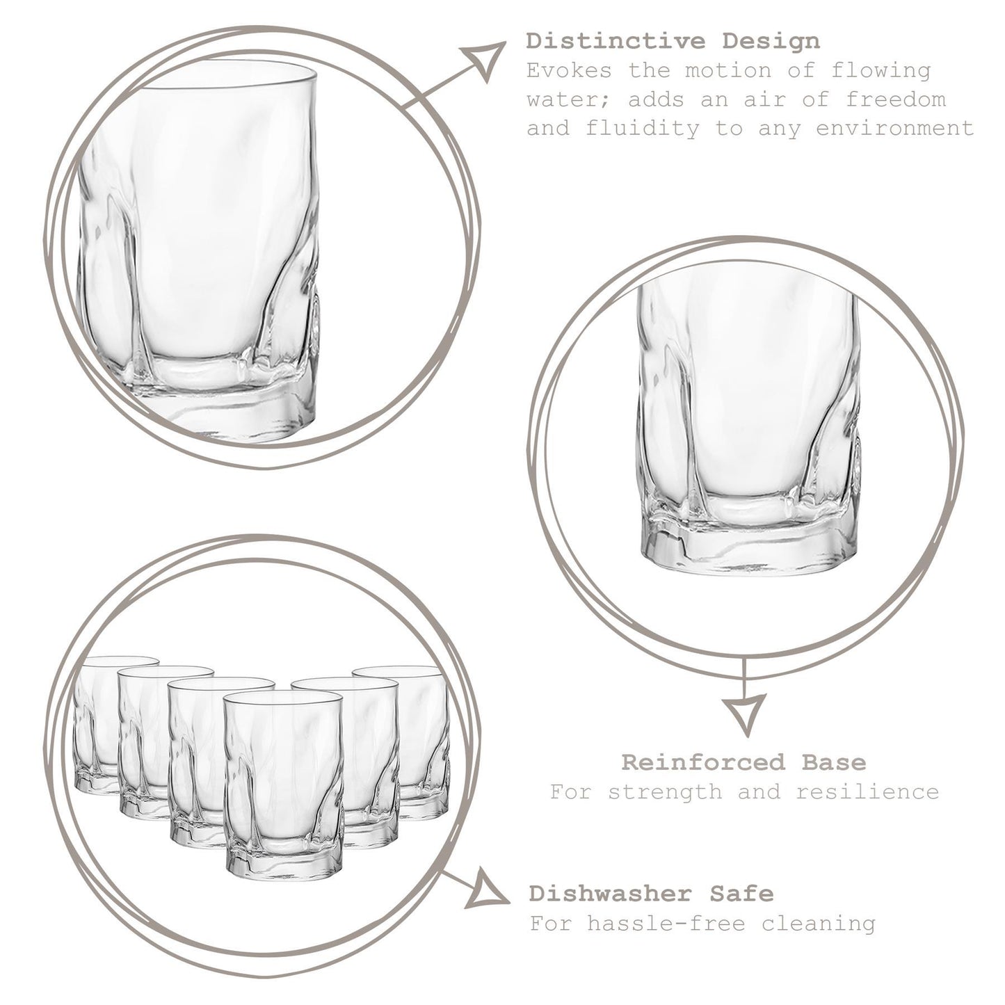 300ml Sorgente Tumbler Glasses - Pack of Six
