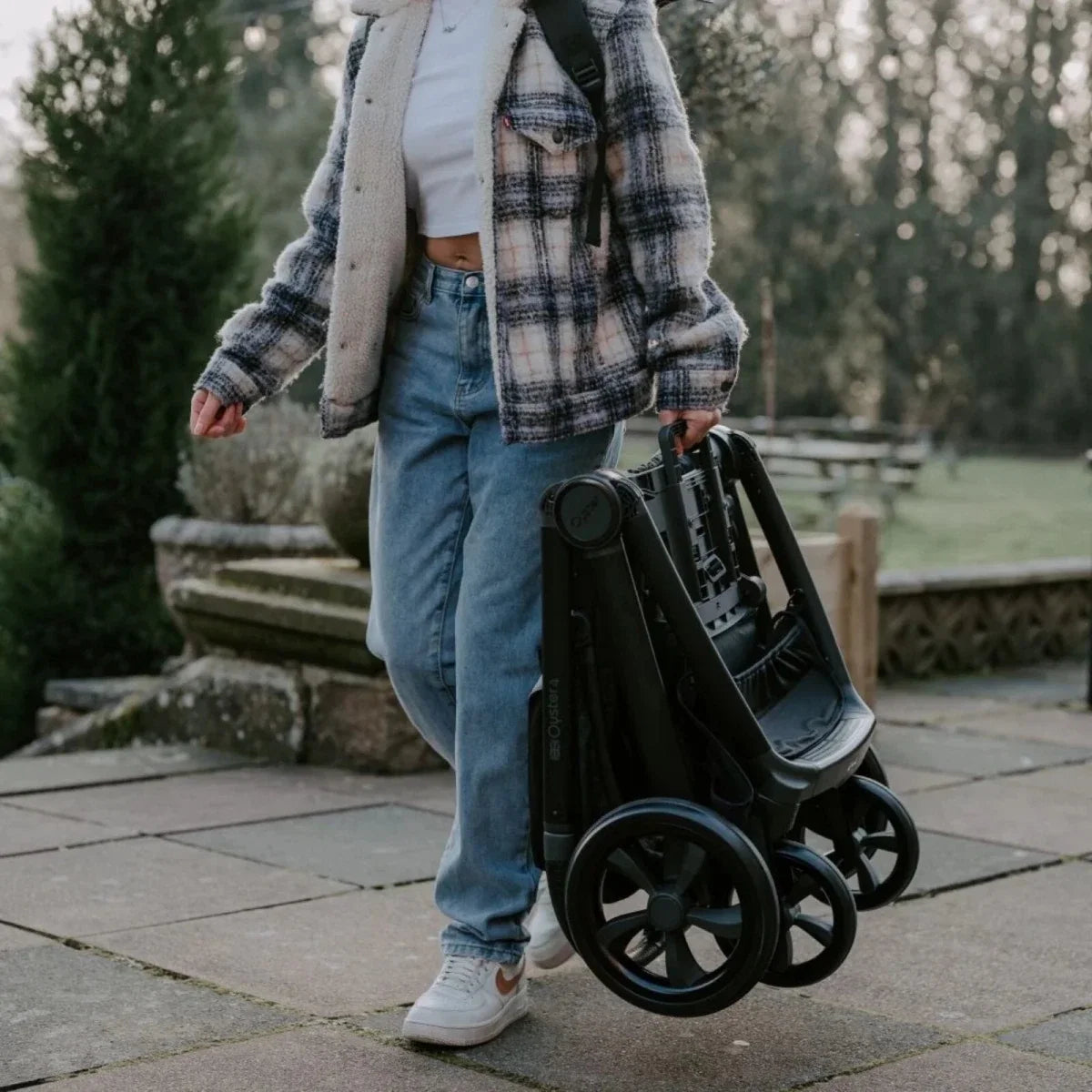 Oyster 4 Single Stroller - Buttermilk