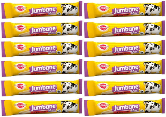 12 x Pedigree Jumbone Adult Medium Dog Treat Beef & Poultry 2 Chews 180G