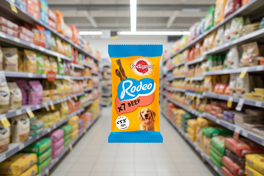12 x Pedigree Rodeo Adult Dog Treats Beef 7 Sticks 123G