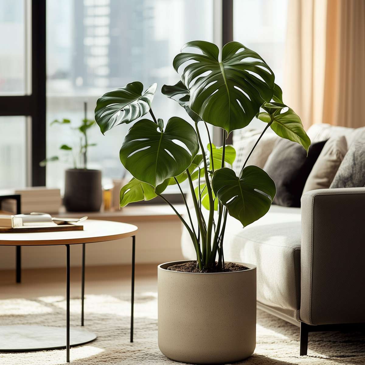 Swiss Cheese Plant - Monstera deliciosa - Height 50-60cm - ⌀17cm