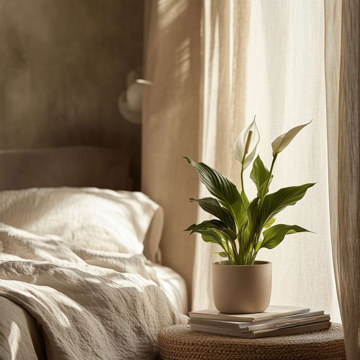 Peace lilly - 4 pcs. - Spathiphyllum 'Lima' - Height 60-75cm - ⌀17cm