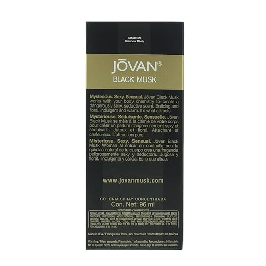 Jovan Black Musk for Women  Cologne Spray 96ml