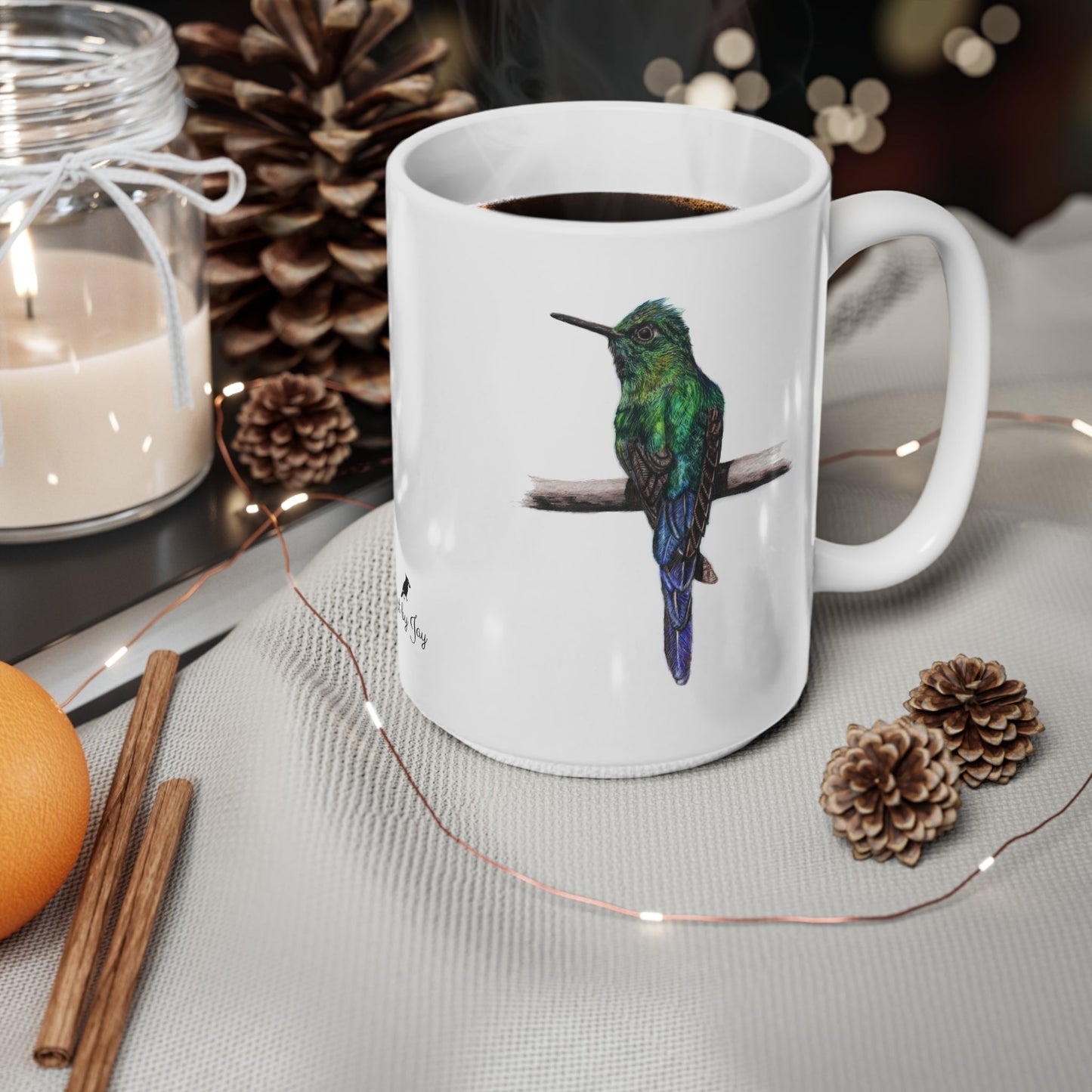 Hummingbird Mug – Wildlife Illustration