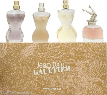 Jean Paul Gaultier Miniatures Gift Set 6ml Scandal EDP + 6ml Divine EDP + 6ml Classique EDT + 6ml La Belle EDP