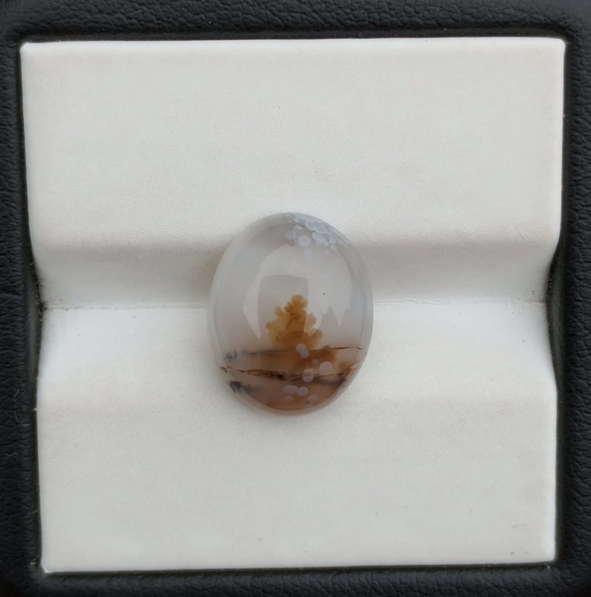 5.2ct Natural Dendritic Agate - Shajri Aqeeq -11x13mm