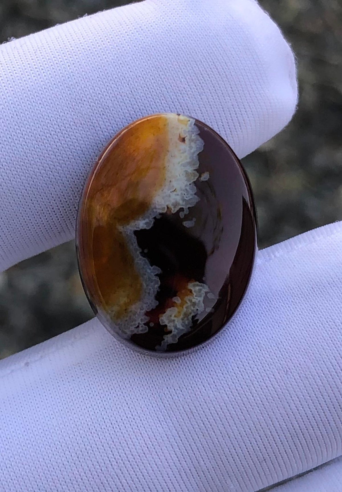 16ct Agate Cabochon - Sulaimani Aqeeq  - 20 x 25mm