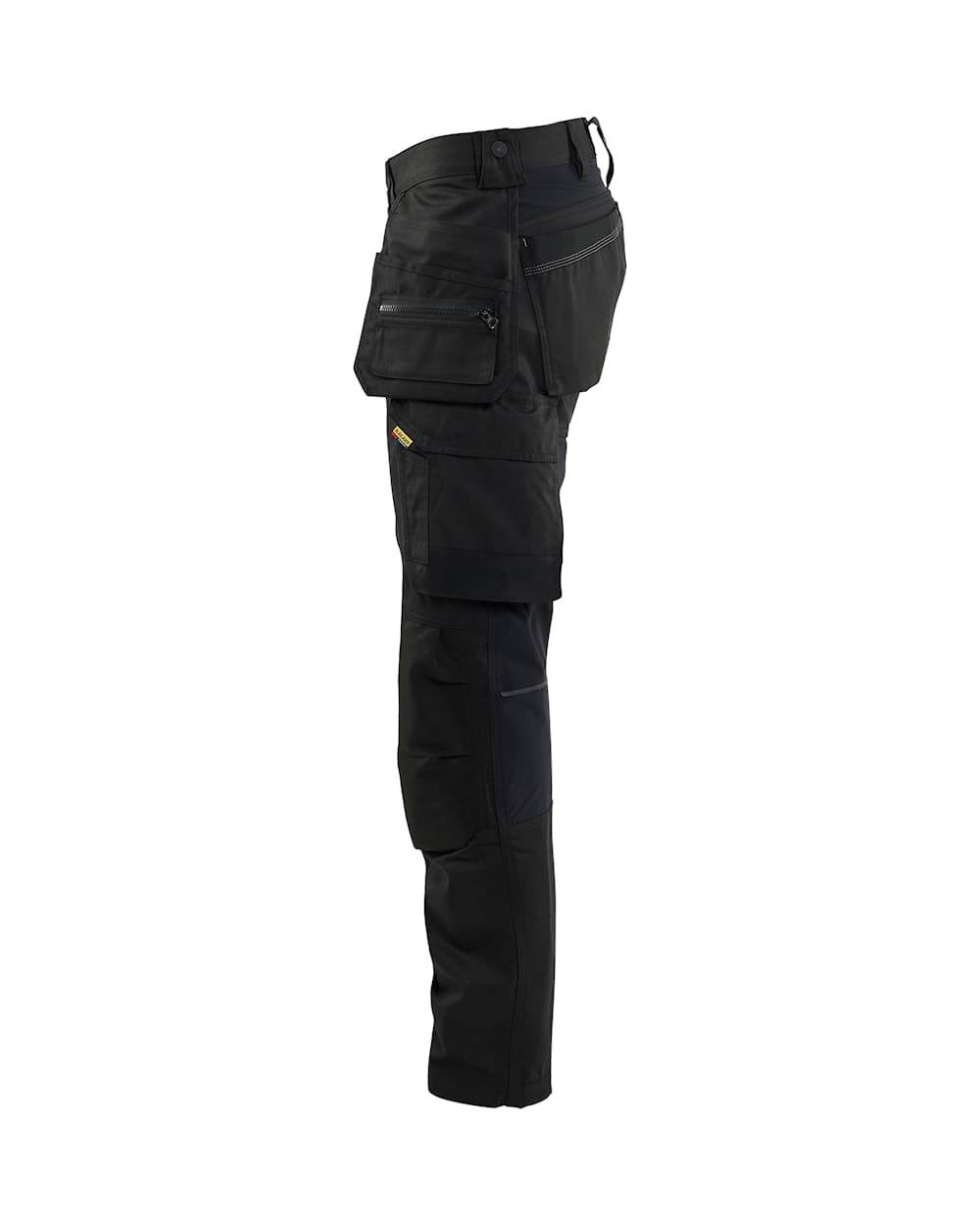 Blaklader 1750 Craftsman Holster Pocket Trousers with Stretch Black 38" Waist Regular Leg