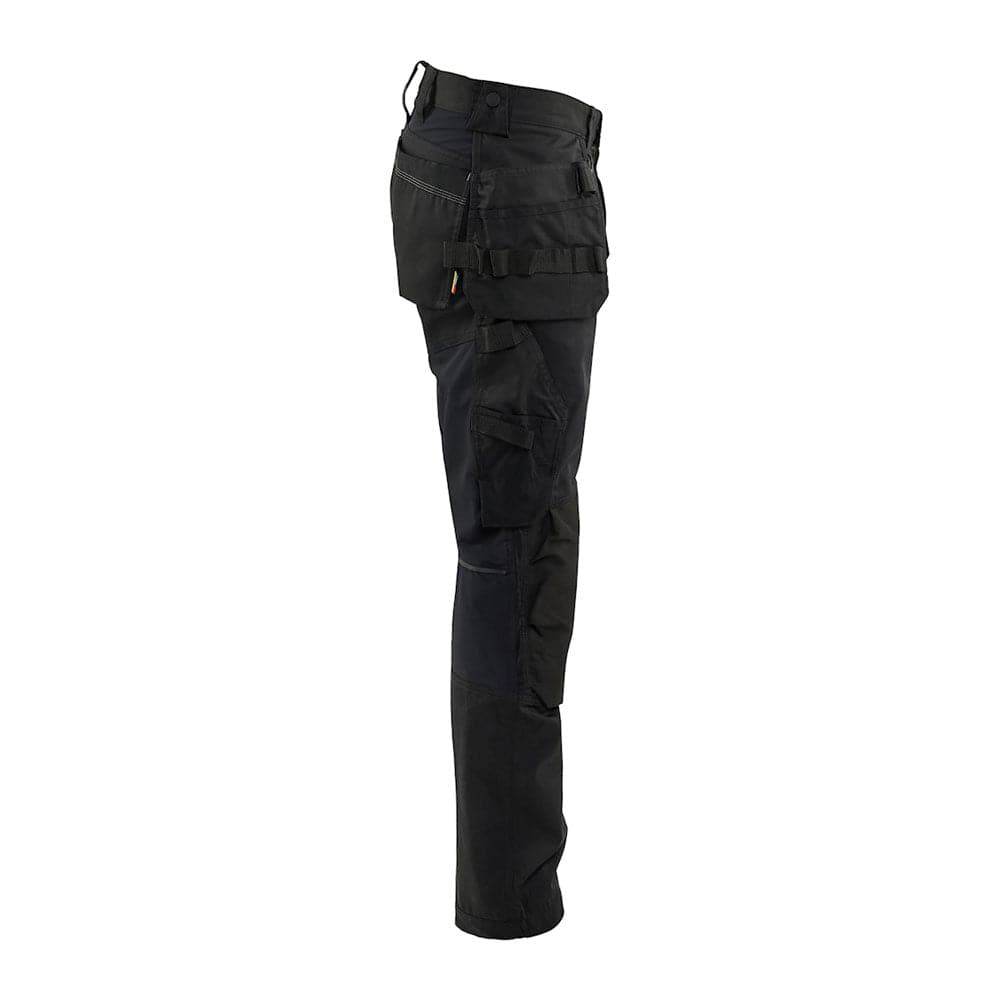 Blaklader 1750 Craftsman Holster Pocket Trousers with Stretch Black 38" Waist Regular Leg