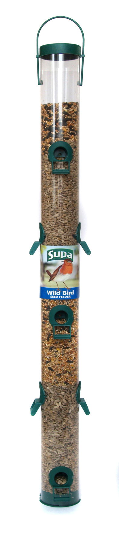 Supa Plastic 10 Port Seed Feeder Green 76cm (30 Inch) - Case of 4