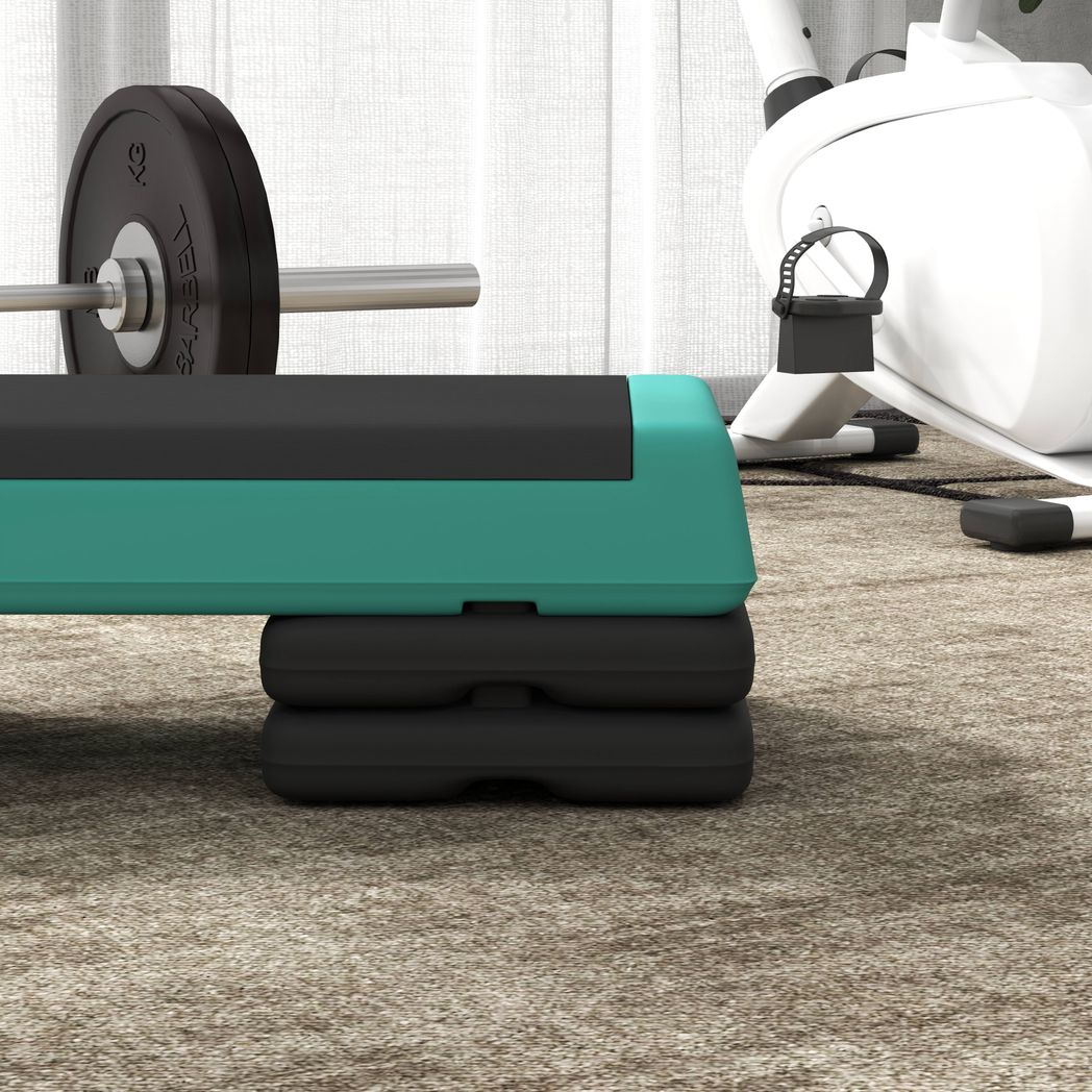 SPORTNOW Aerobic Step, 10.5/15.5/20.5cm Exercise Stepper for Home
