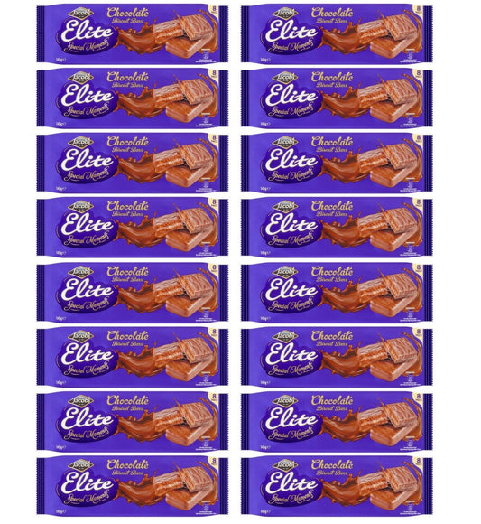 16 x Jacobs Elite Special Moments Chocolate Biscuit Bars 145G