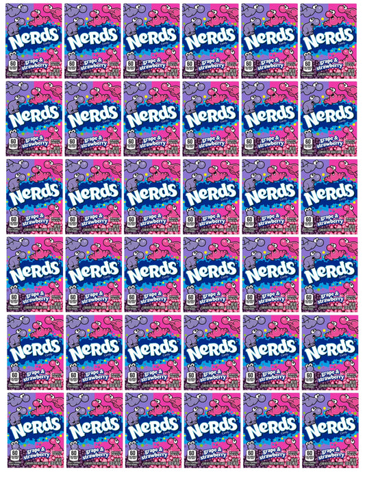 36 x Nerd Grape And Strawberry Impulse Pack - 46.7G