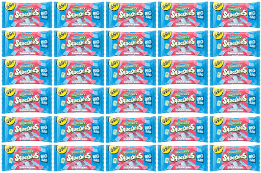30 X Squashies Drumstick Bubblegum 60GM