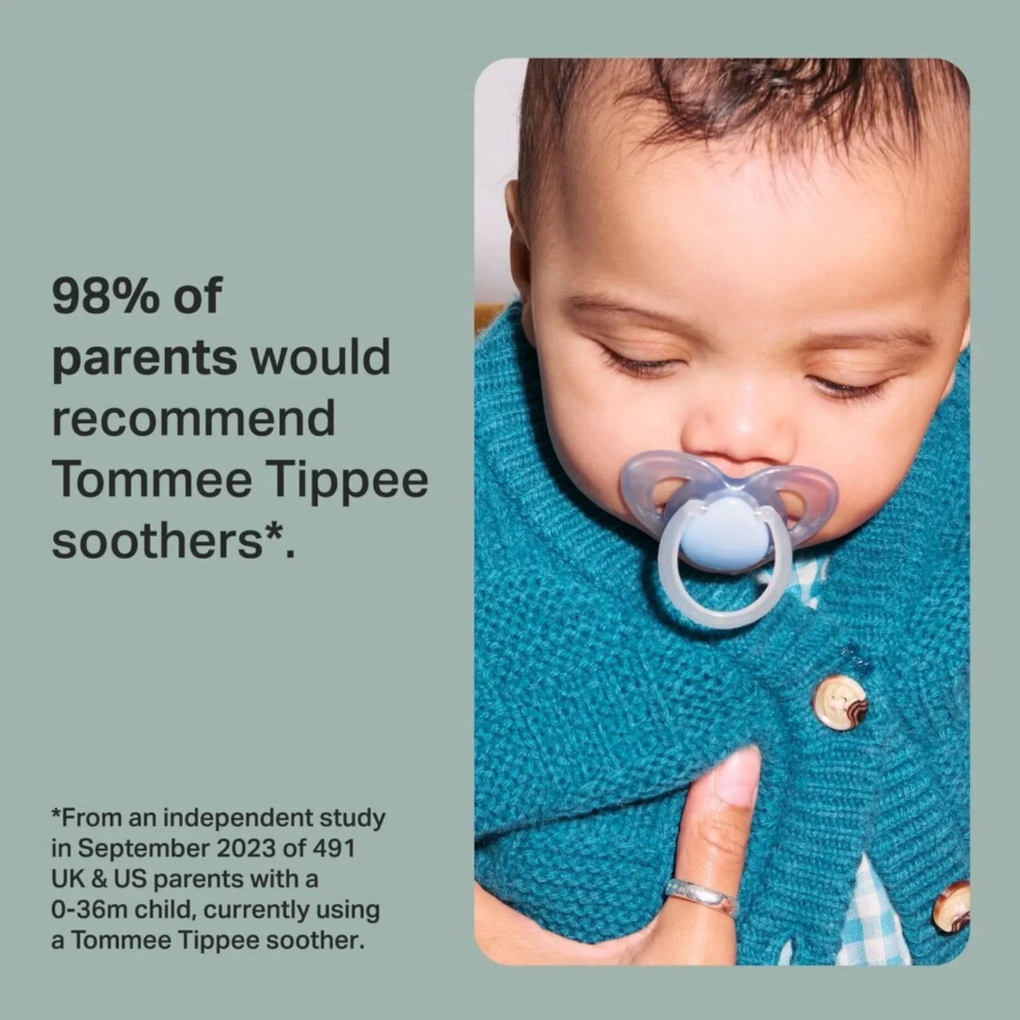 Tommee Tippee Night Time Soother 0-6 months Pack of 2 Assorted