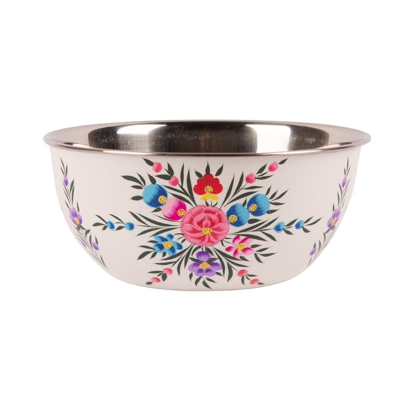 Pansy 21.5cm Stainless Steel Picnic Bowl