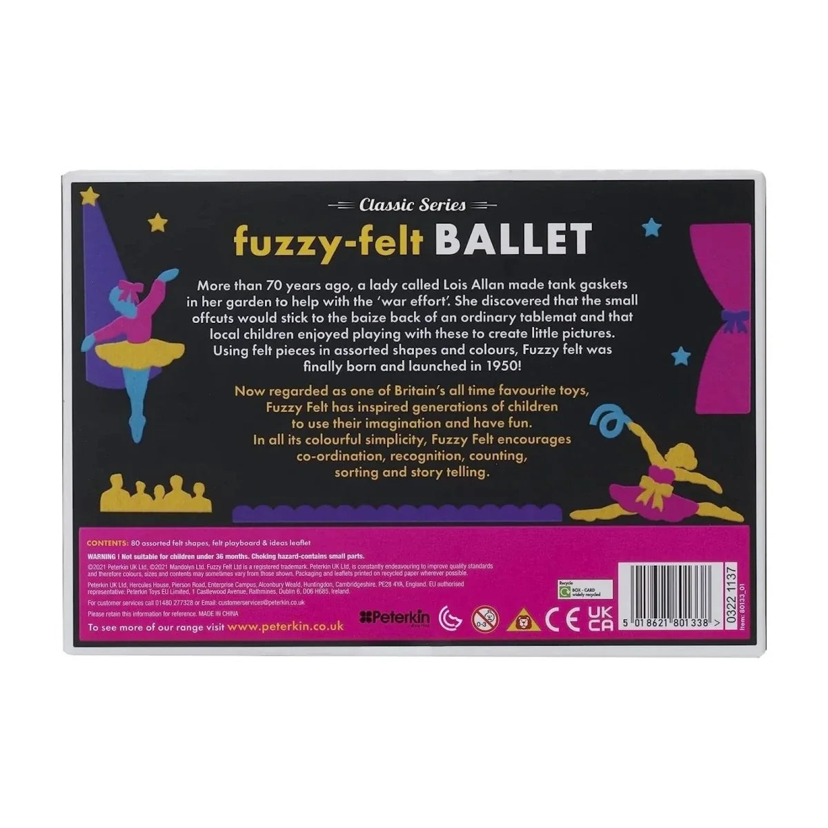 Fuzzy Felt Retro Classic - Ballet