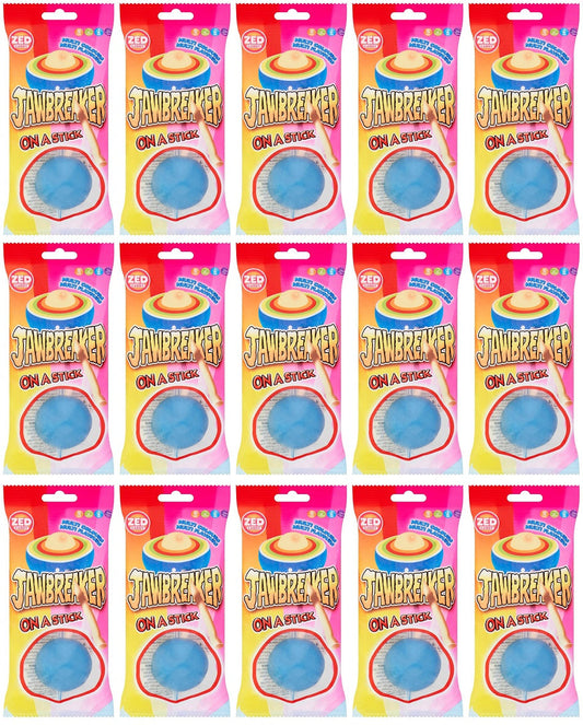 15 x Zed Candy Jawbreaker On A Stick Cola Flavour 60G