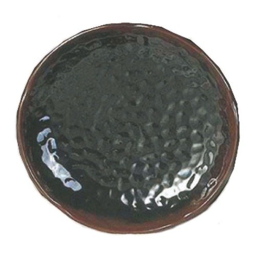 Tenmoku Lotus Shaped Melamine Plate 8 1/4" / 210mm - Dozen