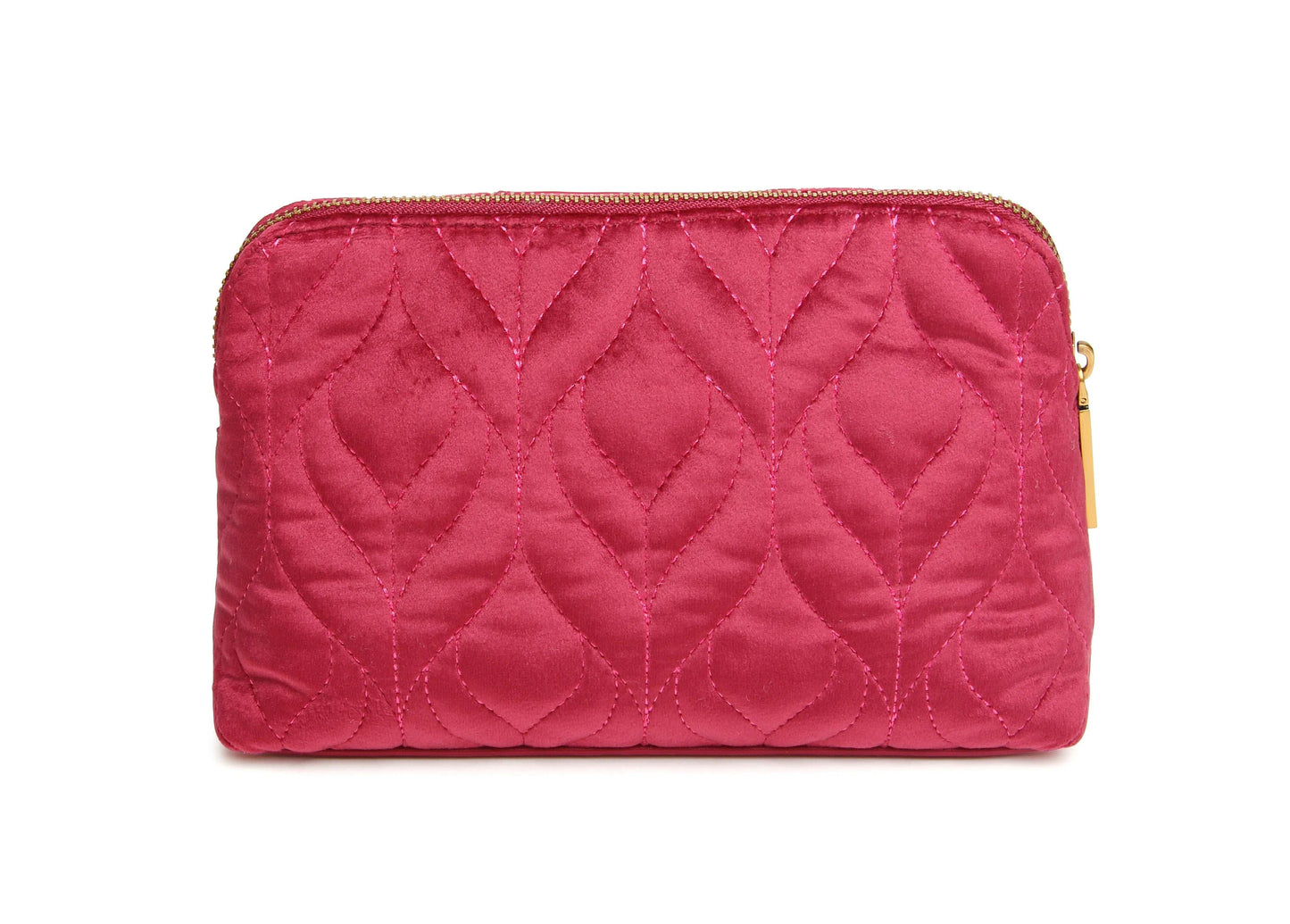 Alice Wheeler Velvet Make Up Bag (Available in Fig & Lime Green)