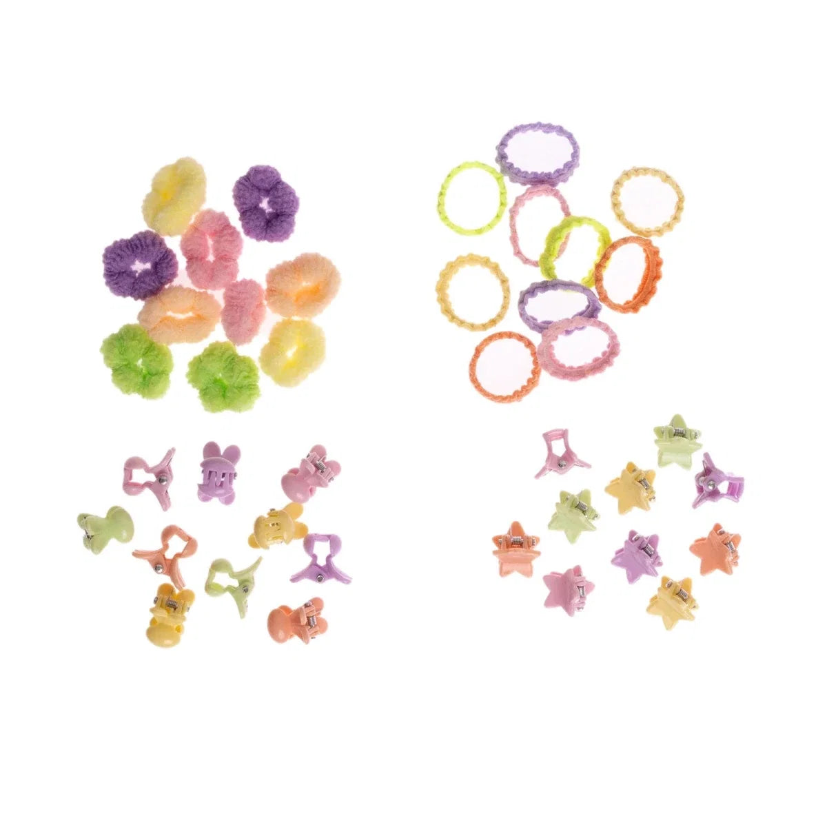 HelloBaby Hair Clips Girls - Mixcolor Printed