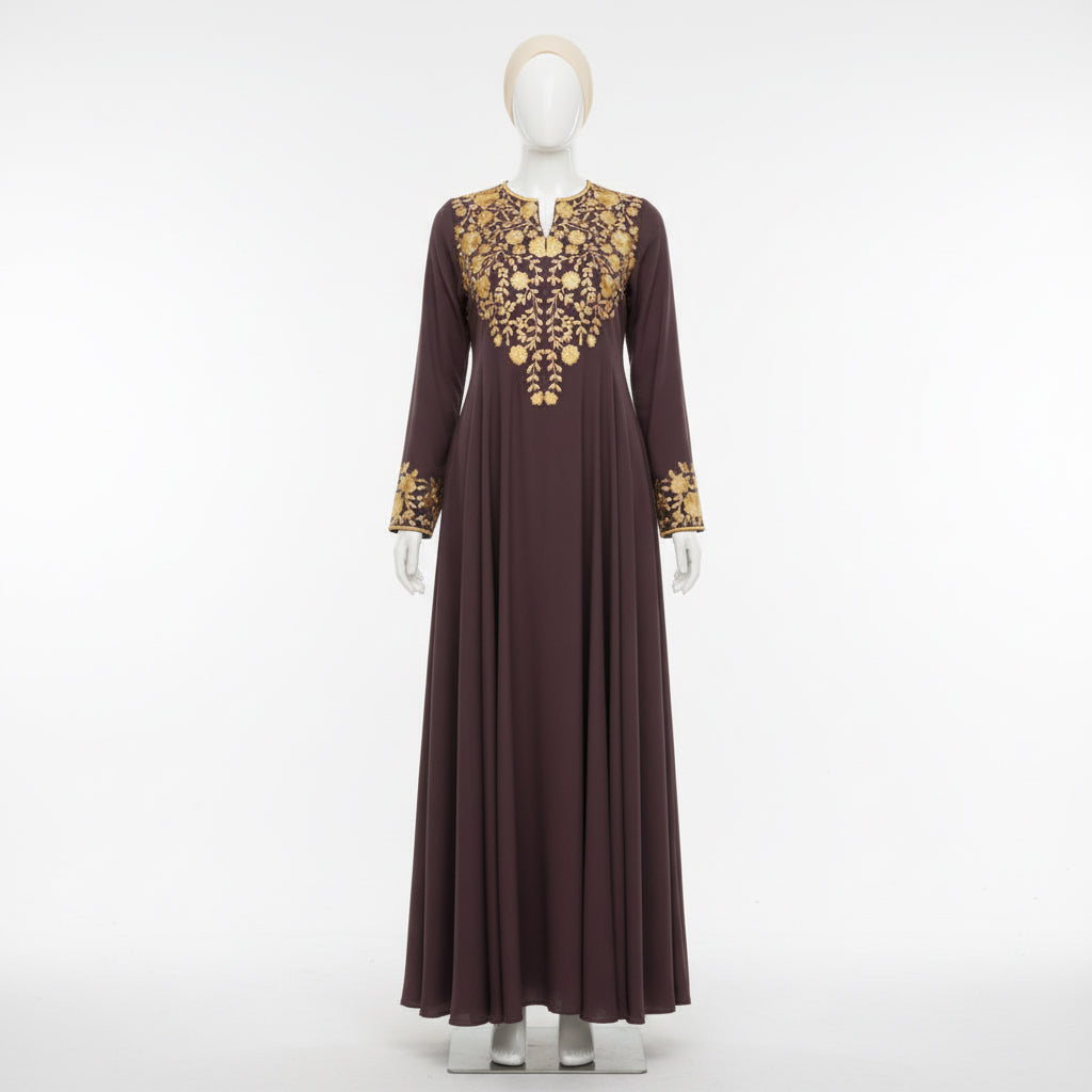 Women's Ethnic Style Long Robe Dress, Modest Clothing, Modest Evening Dress
