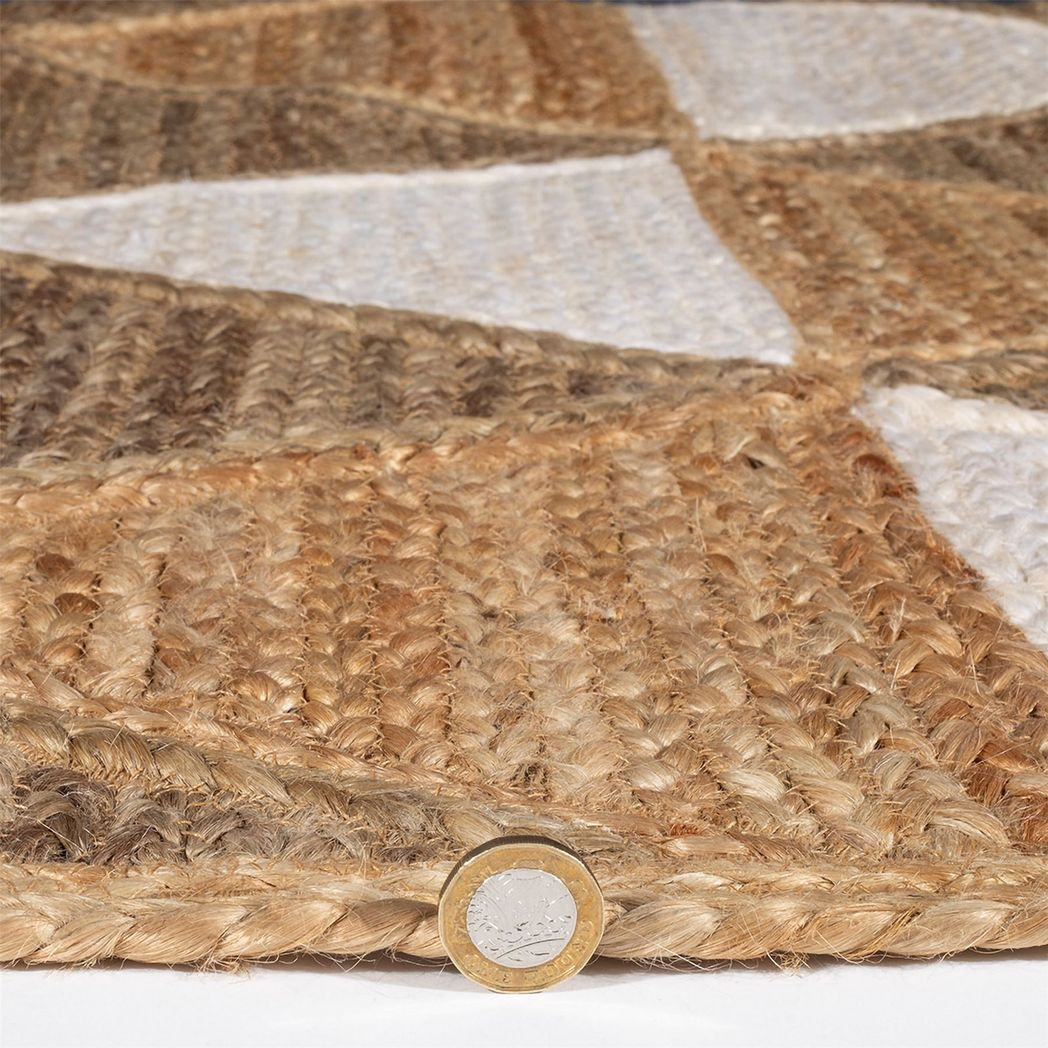 Prestbury Geo Handbraided 120x170cm Natural Rug