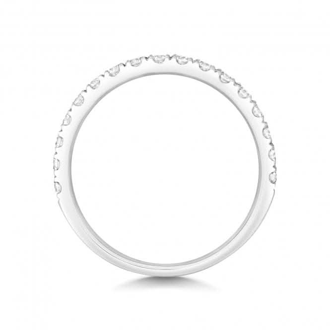 Wedding Band  18ct Gold Diamond Half Eternity Ring WQ253W/I