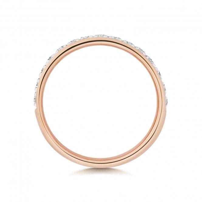 Wedding Band 18ct Rose Gold Diamond Eternity Ring WQ226R/I