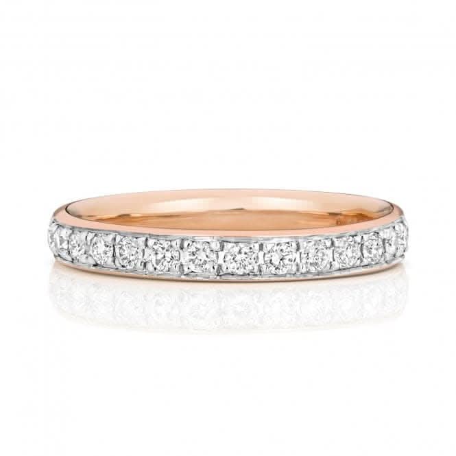 Wedding Band 18ct Rose Gold Diamond Eternity Ring WQ226R/I