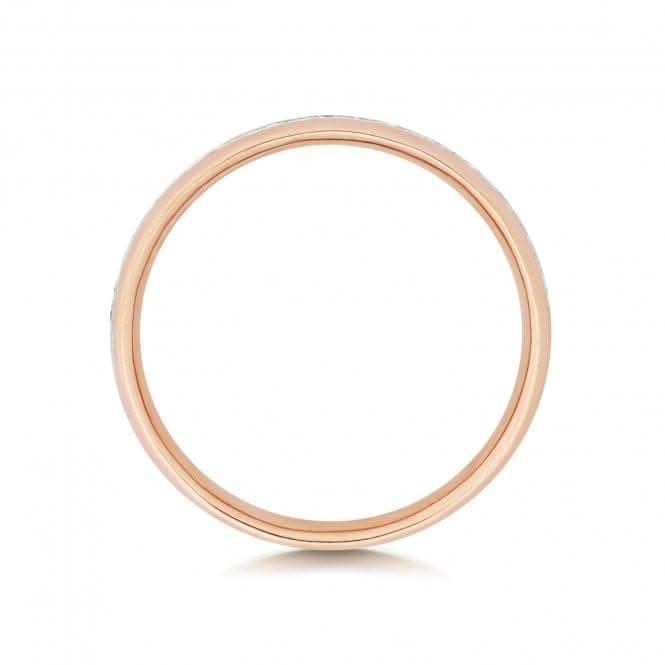 Wedding Band 18ct Rose Gold Diamond Eternity Ring WQ230R/I