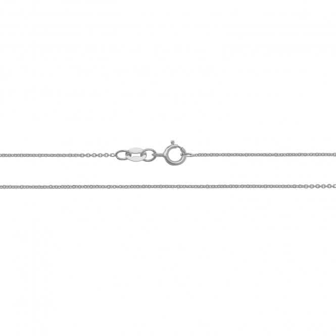 18K White Gold Cable Chain Necklace