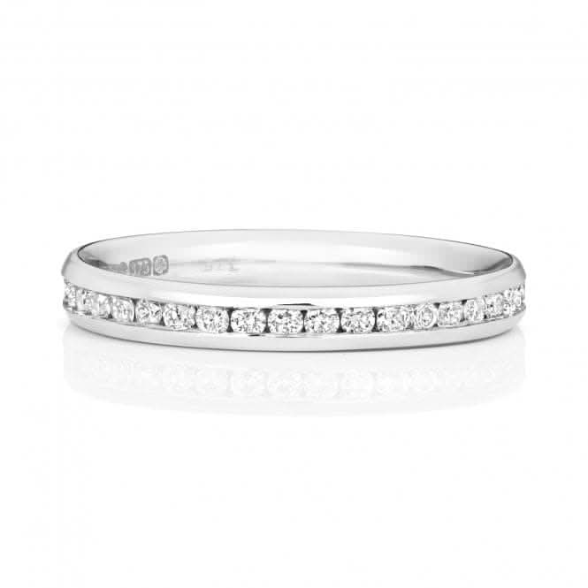 Wedding Band 18ct White Gold Diamond Eternity Ring WQ230W/I