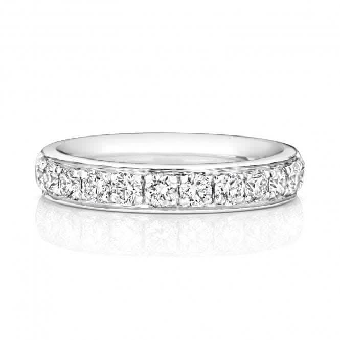Wedding Band 18ct White Gold Diamond Eternity Ring WQ255W/I