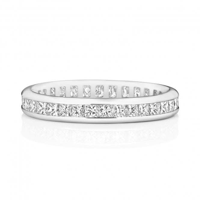 Wedding Band 18ct White Gold Diamond Full Eternity Ring WQ250W