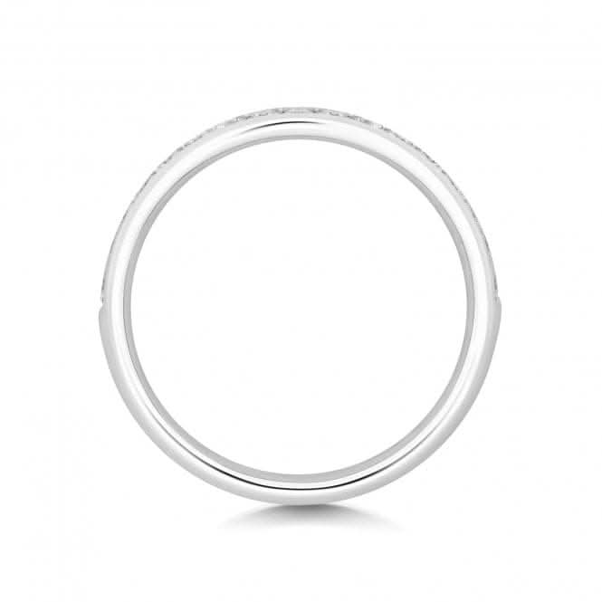 Wedding Band 18ct White Gold Diamond Wave Ring WQ248W/I