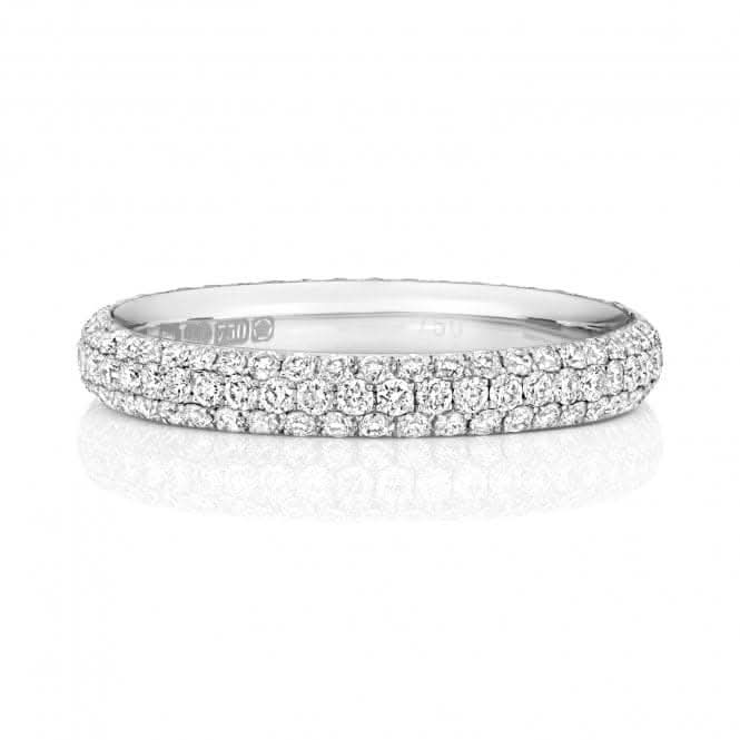 Wedding Band 18ct White Gold Eternity Ring WQ245W