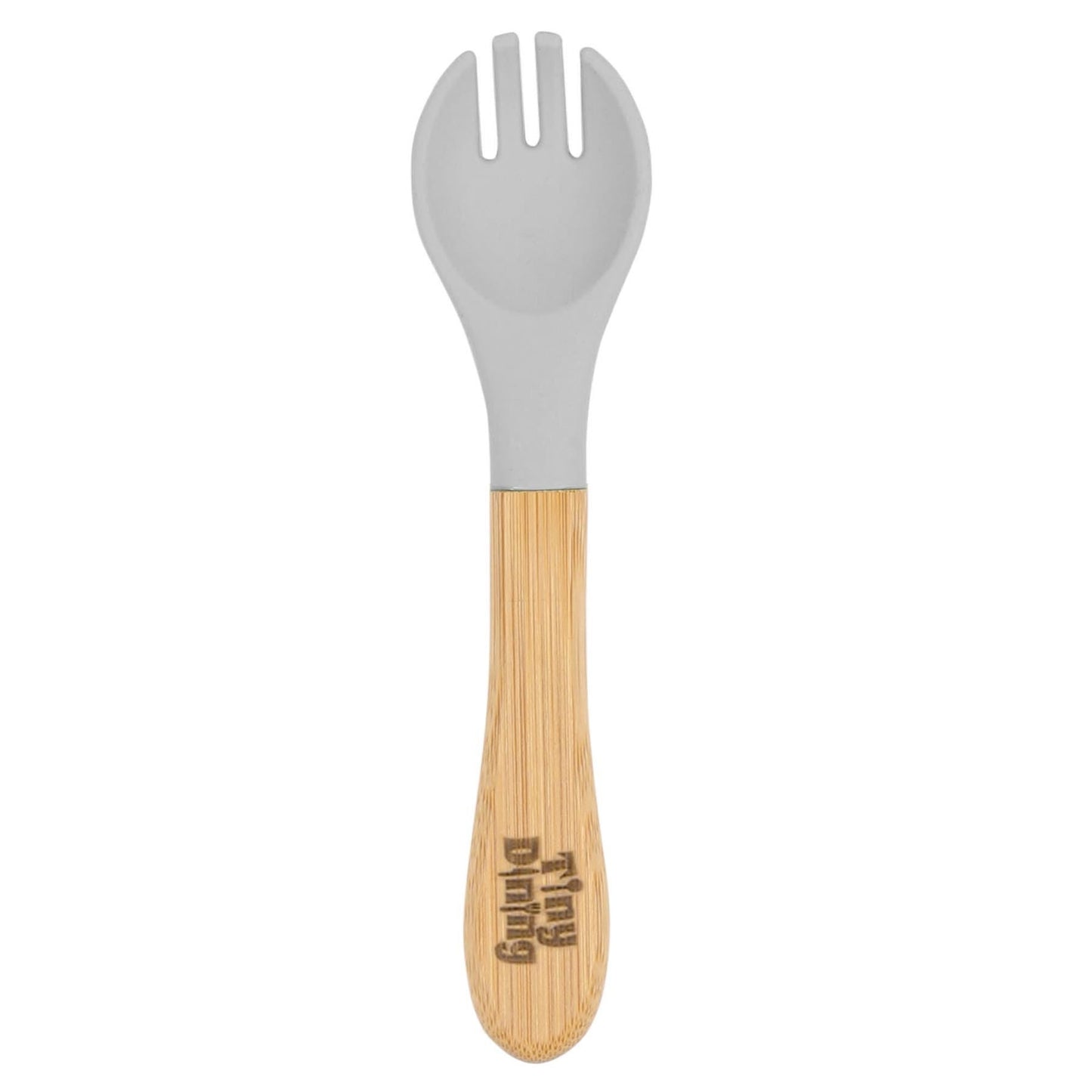 Bamboo Baby Weaning Fork with Silicone Tip