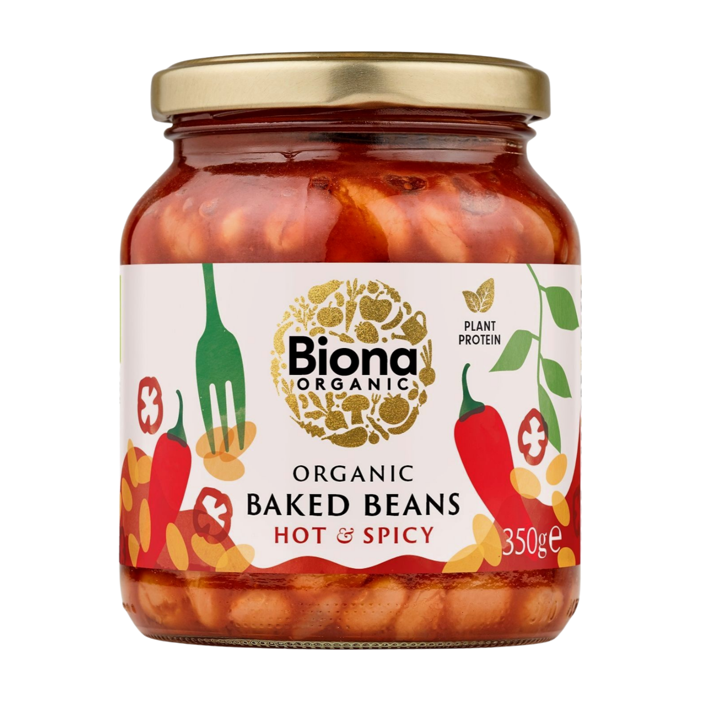 Biona Organic Baked Beans Hot & Spicy (350g)