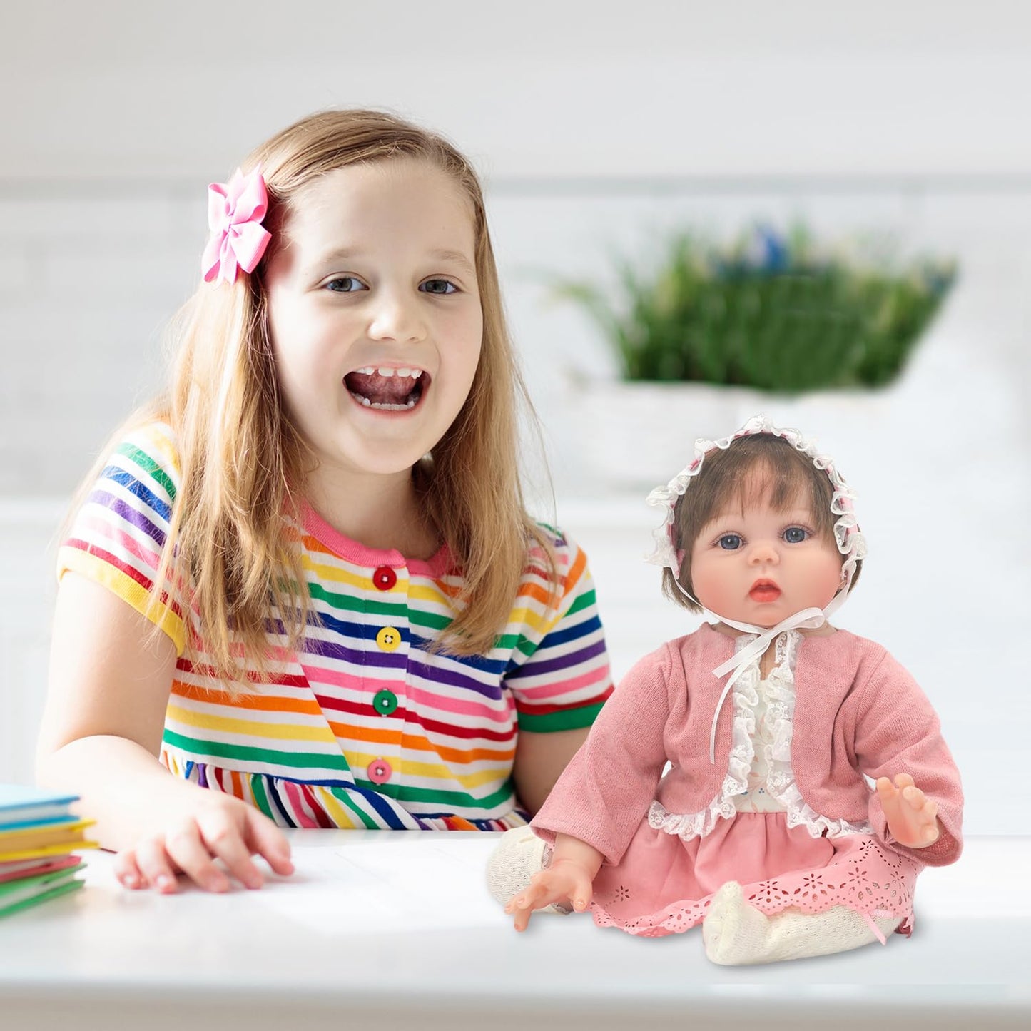18INDC Reborn Doll Clothes for 20-22 Inch Dolls – 3 Sets with Dresses, Coat, and Headbands