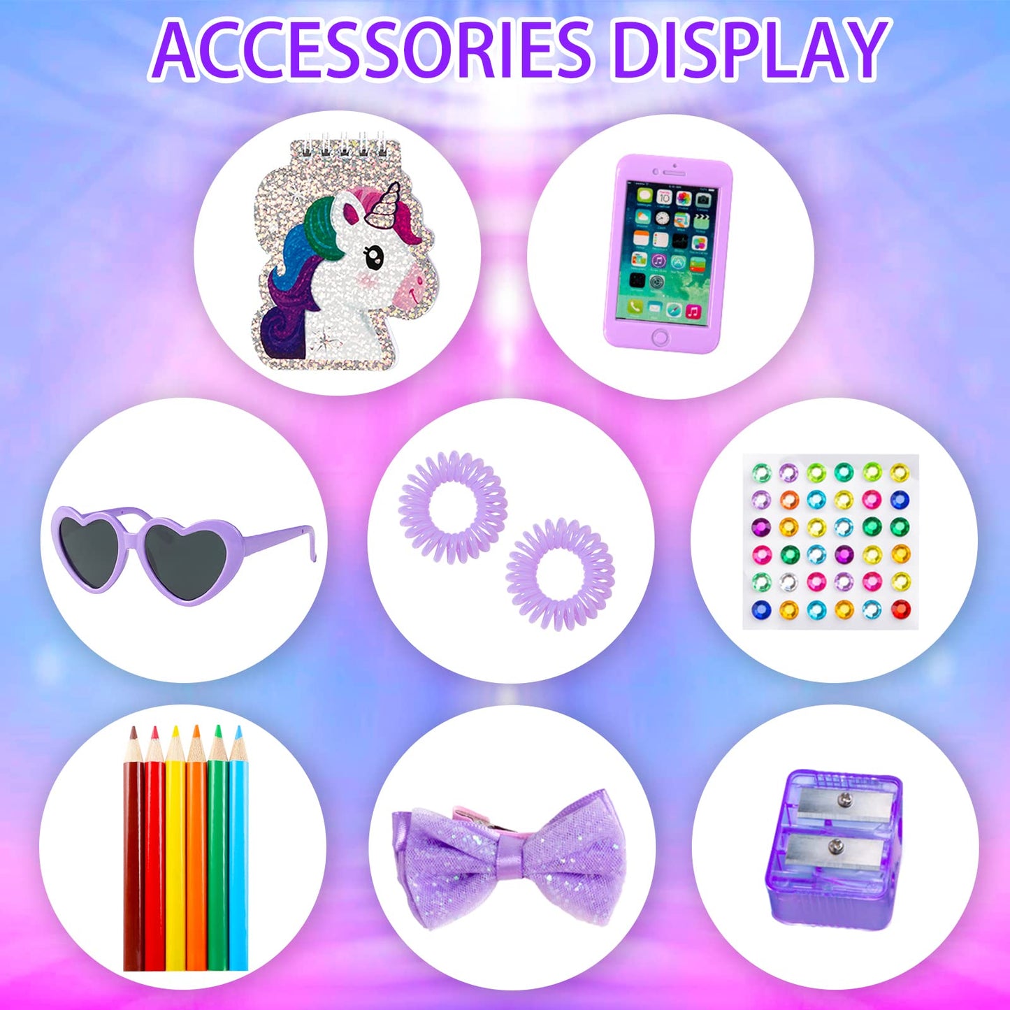 18INDC 18-Inch Doll School Accessories Playset – Clothes, Bag, Phone & Notebook (No Dolls)