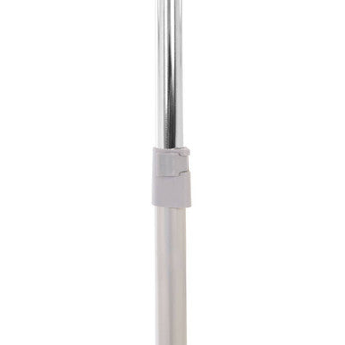 Grey and Chrome Finish Clothes Hanging Rail with Wheels | Ralesi