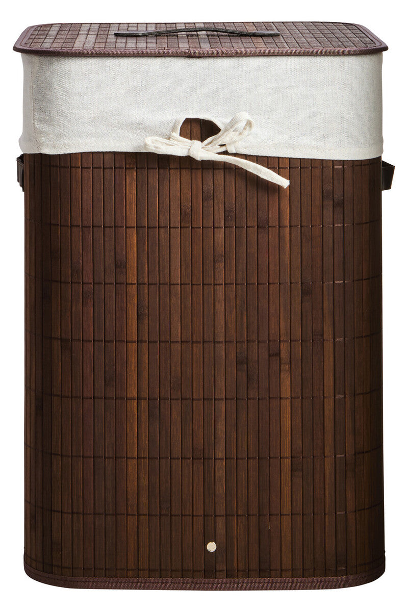 Brown Bamboo Laundry Hamper | Kankyo