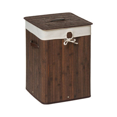 Brown Bamboo Laundry Hamper | Kankyo